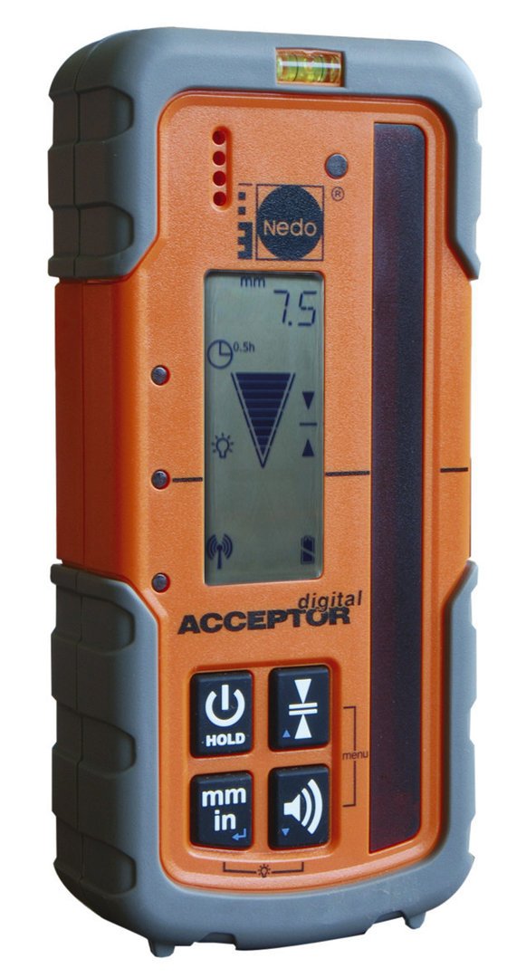 NEDO PRIMUS 2 H2N mit Acceptor Digital – Rotations--Neigungslaser horizontal
