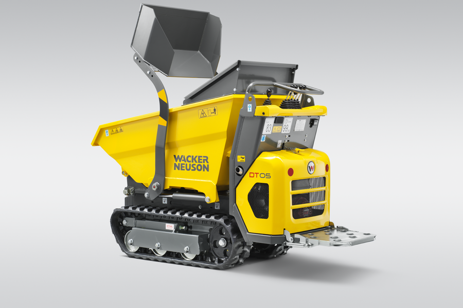 Wacker Neuson DT05 Minidumper mit Frontkippmulde und Selbstladeschaufel 500kg Zuladung