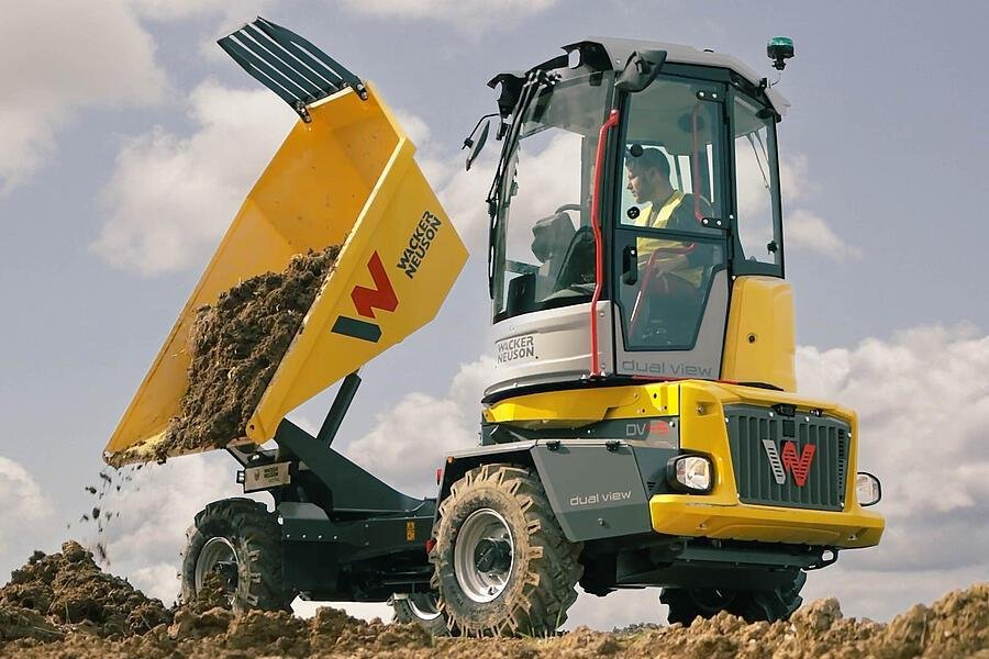 Wacker Neuson Dual View Raddumper DV45 mit Drehkippmulde 4.200kg Zuladung
