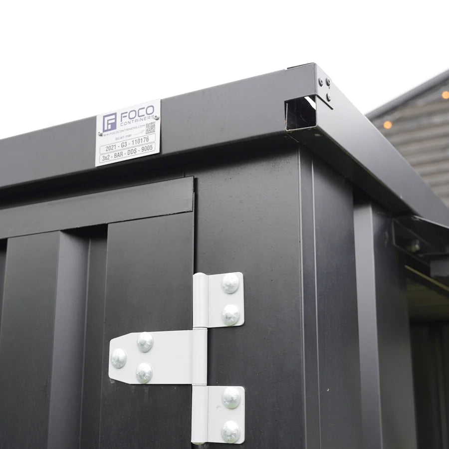 Bar Container 3×2 Meter Schwarz RAL 9005