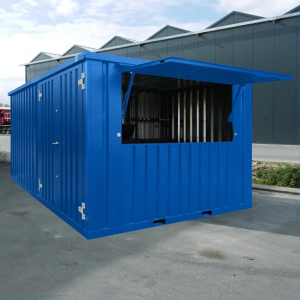 Bar Container 3×4 XL Meter Blau RAL 5015