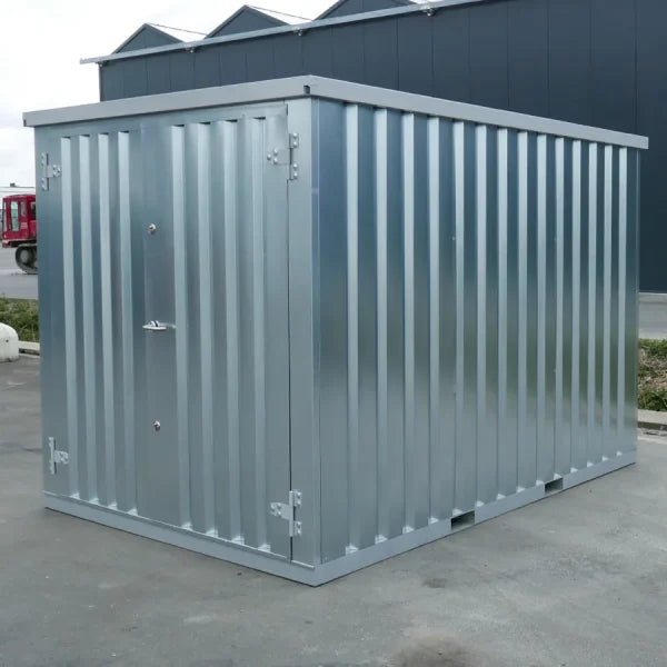 Lagercontainer 3×2 Meter Galvanisiert Doppeltüren Kurze Seite