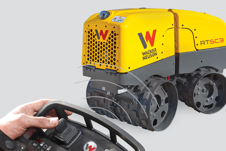 WACKER NEUSON RTLx-SC3 – Grabenwalze mit Fernsteuerung und Knicklenkung