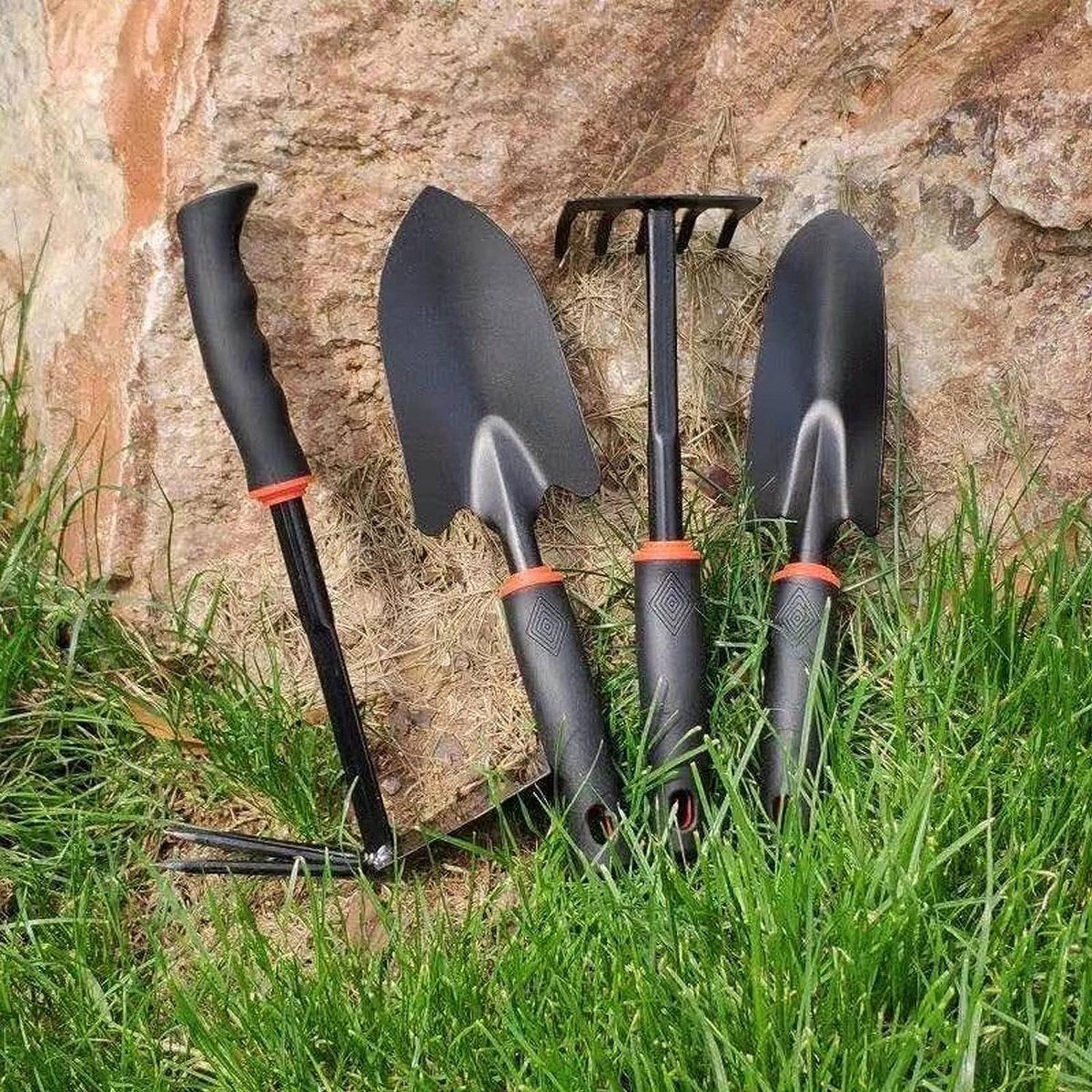 Ergonomische Gartenschaufeln und -rechen