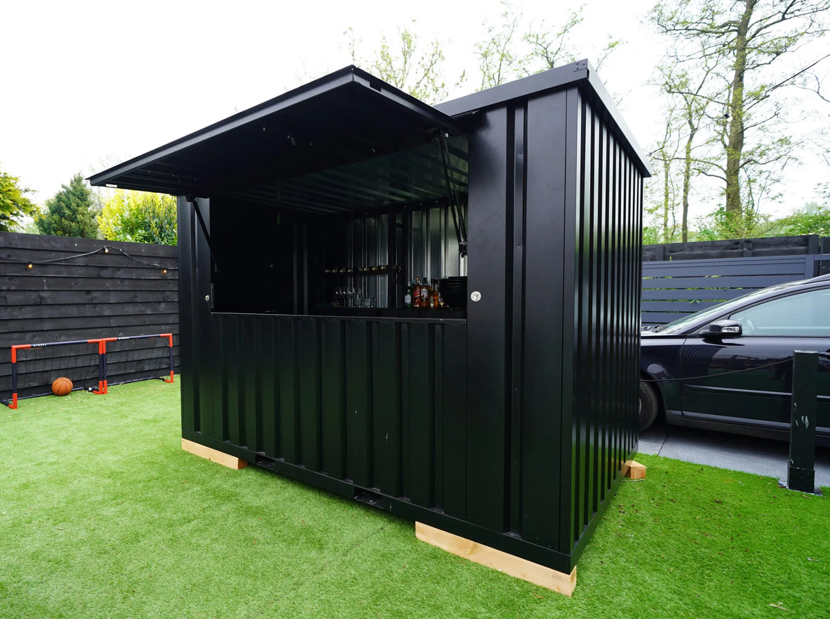BARCONTAINER 3×2 XL METER SCHWARZ RAL 9005