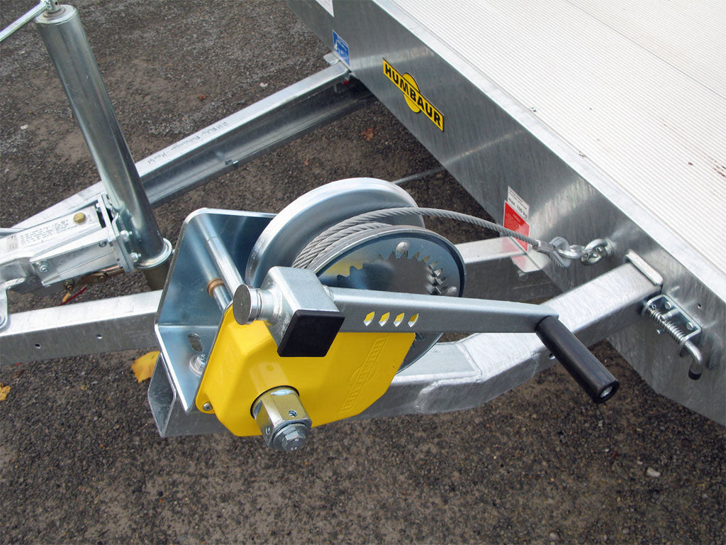 Humbaur Universal 3500 Aluboden, Seilwinde, Rampen