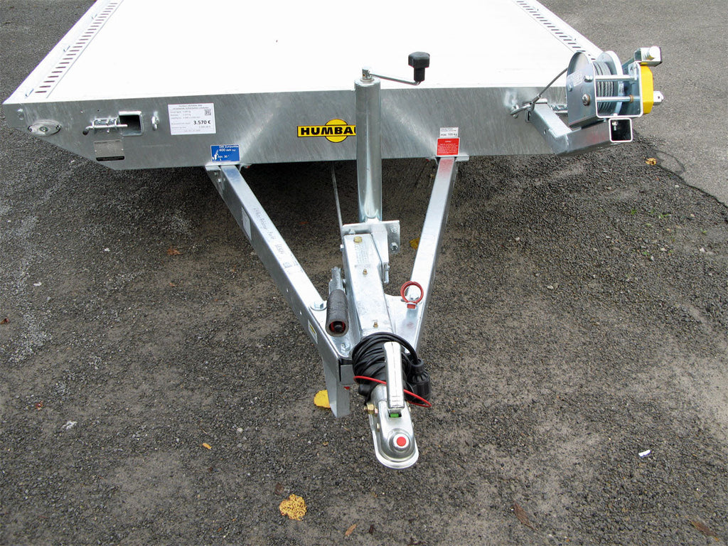 Humbaur Universal 3500 Aluboden, Seilwinde, Rampen