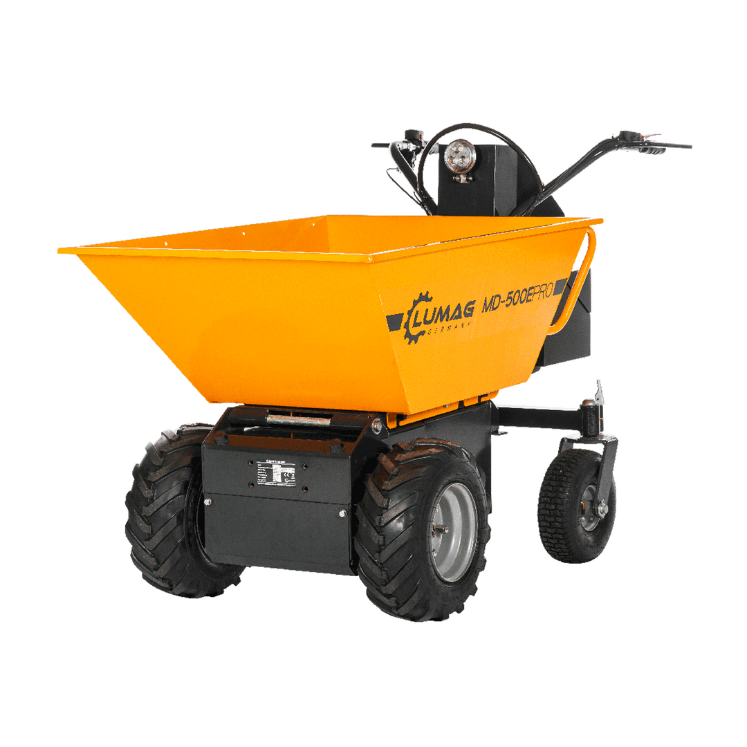 LUMAG MD500EPRO Elektro-Raddumper mit Frontkippmulde 500 kg Zuladung