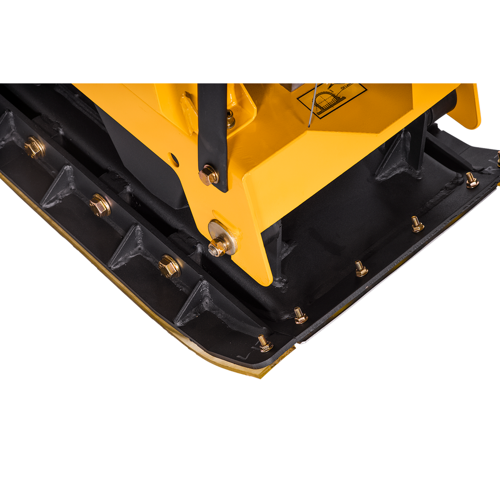 LUMAG RPi31D – Rüttelplatte reversierbar mit 199 kg inkl. Transportfahrwerk und Gummimatte